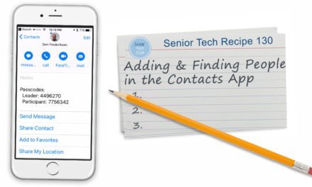 Adding and Finding People in the Contacts App