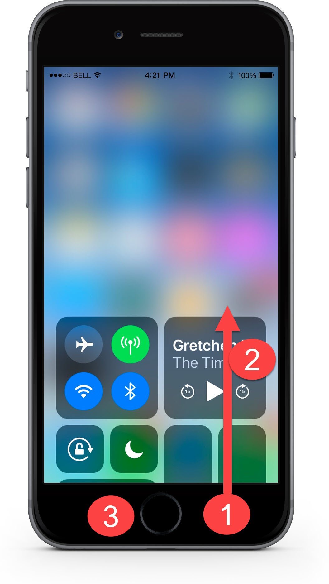 Using the Control Center for Quick Access to Essential Functions