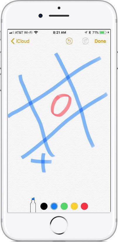 Nuggets - Notes TicTacToe Write or Draw in the Notes or Photos App