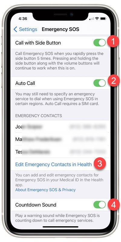 How To Make Emergency Sos Calls On Your Iphone Senior Tech Club