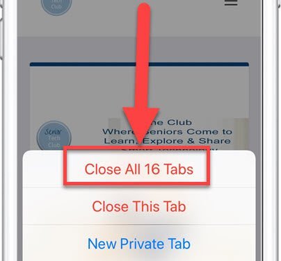 Close ALL Tabs in Safari