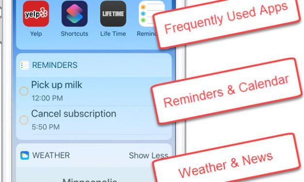 How to Use Today View and Widgets on your iPhone