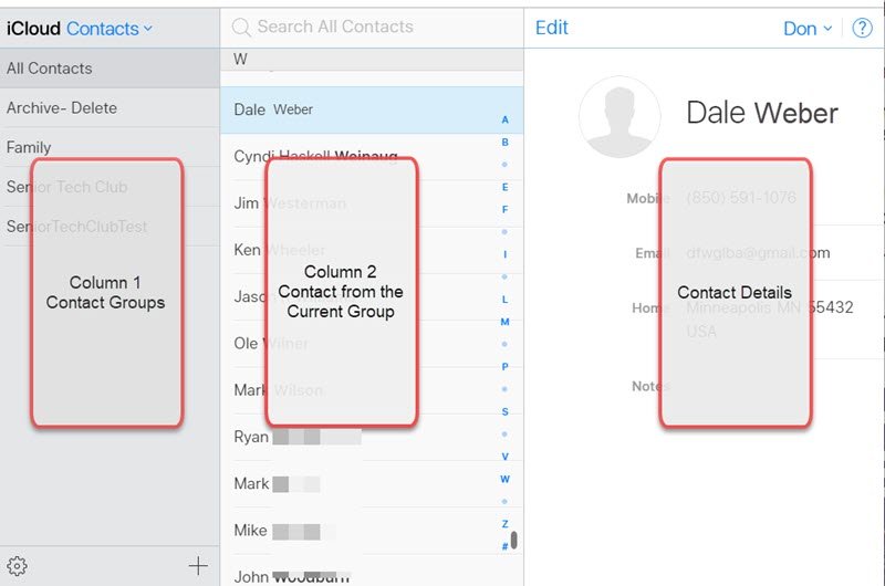 mailbird icloud contacts