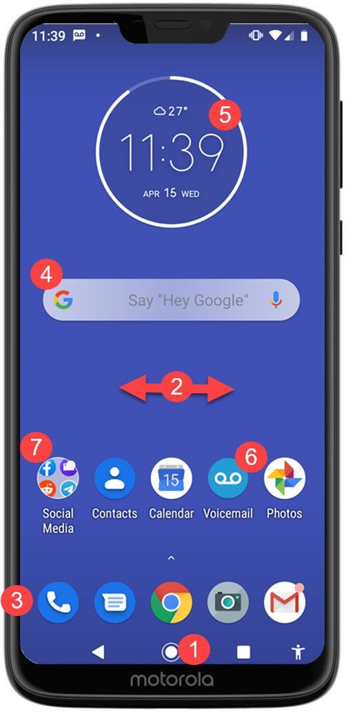 home screen layout android