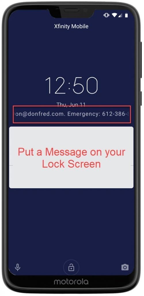 Put a Message On You Lock Screen – This Phone Belongs to Me | Senior