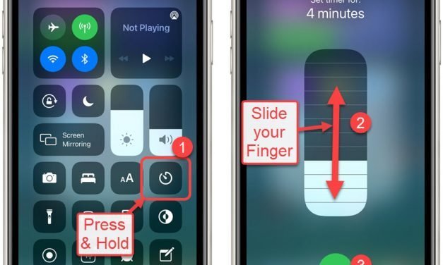 Use Control Center to Set a Quick Timer