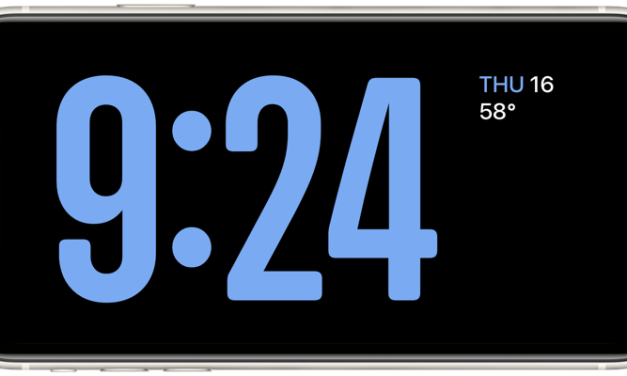 Use Standby Mode as a Bedside Clock or Smart Display